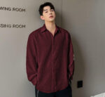 Boxy Fit Imported Fabric Red Men’s Shirt