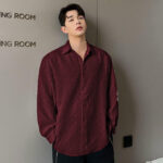 Boxy Fit Imported Fabric Red Men’s Shirt