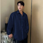 Boxy Fit Imported Fabric Blue Men’s Shirt