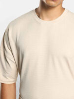 Textured Round Neck T-Shirt And Joggers - Image 2