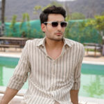 Sage Green Striped Pre-Washed Linen Cotton Summer Comfort Shirt for Men