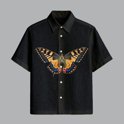 Black Exclusive Printed Half Sleeve Shirt for Men Premium Summer Style
