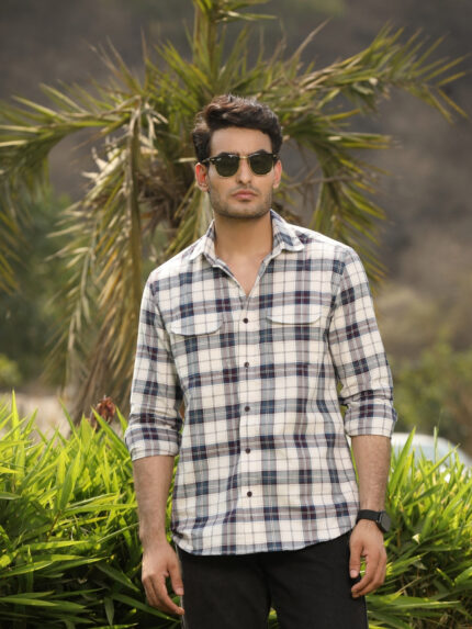 Wine Checkered Rich Tone Casual Shirt