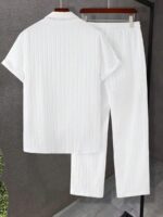 Sugar Cane White Color Mens Full Set Trouser And Shirt Half Sleeves - Image 2