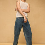 Classic Blue Everyday Streetwear Baggy Straight Jeans