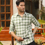 Forest Green Checkered Nature Inspired Casual Shirt