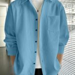 Full Sleeve Imported Waffle Men’s Sky Blue Shirt
