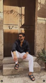 Old Money Classic Combo Shirt Set in Black and White Stylish Formal Men?s Outfit - Image 2