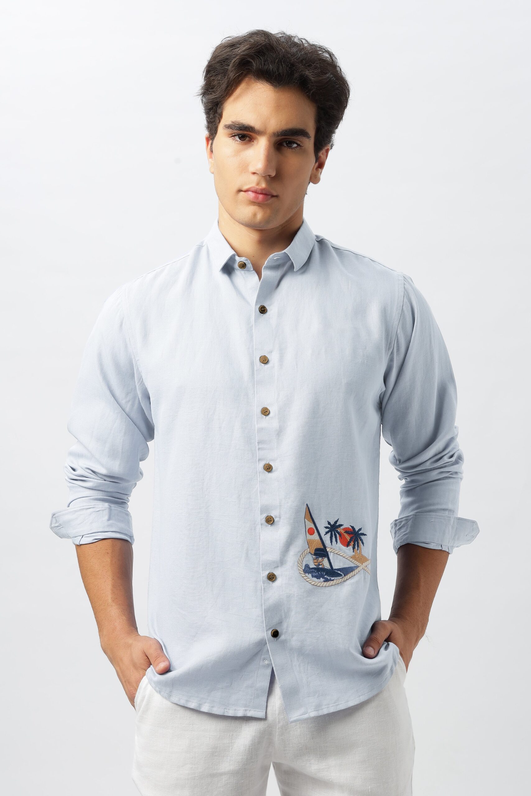 1_374db9b6-8ddf-4090-bf36-78d31806cfda-scaled-1.jpg Sundown Sail Blue Embroidered Breezy Casual Shirt - Image 1