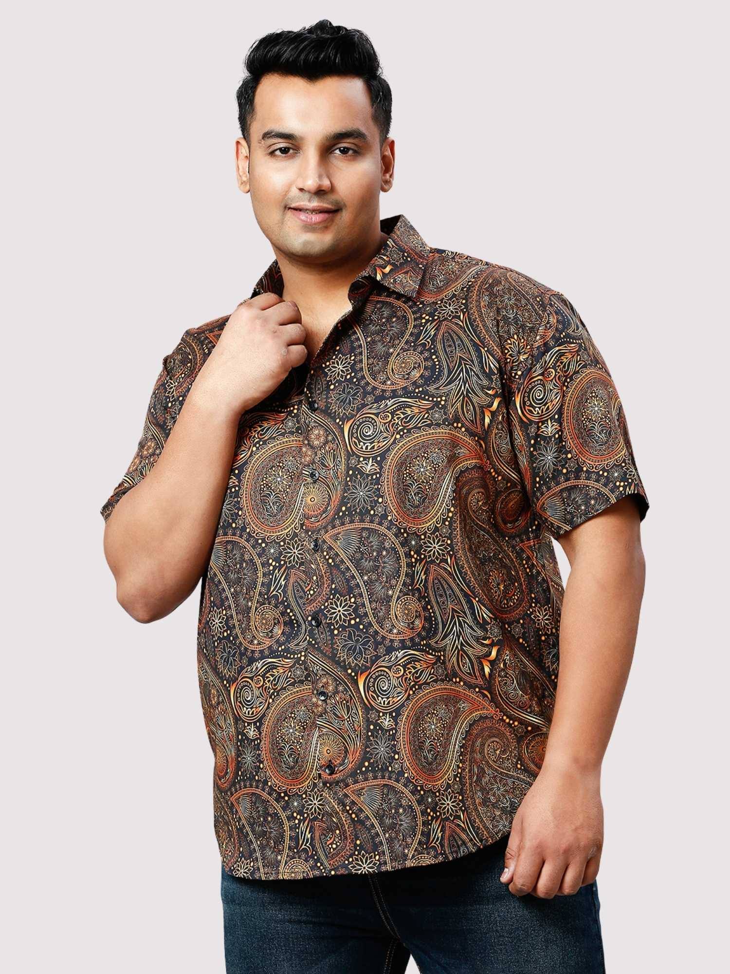 265.jpg Old Copper Digital Print Men Plus Size Half Sleeve Shirt - Image 1
