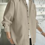 Full Sleeve Imported Waffle Men’s Brown Shirt