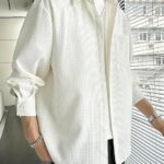 Full Sleeve Imported Waffle Men’s White Shirt