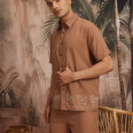 Pure Cotton Embroidered Hem Co-Ords
