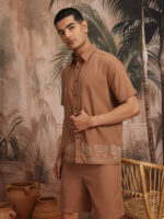 Pure Cotton Embroidered Hem Co-Ords