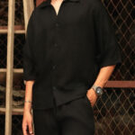 Shirt Collar Short Sleeves Shirt With Trouser