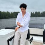 Old Money Classic Combo Shirt Set in White and Beige Timeless Rich Look Outfit