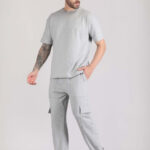 Round Neck Pure Cotton T Shirt & Cargo Jogger Co Ords Set