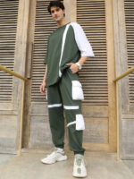 Men Oversized Colorblock Co-ords - Image 2