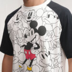Disney Mickey mouse Men Round Neck Relaxed Textured Tshirt With Trouser