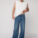 Misty Indigo Relaxed Baggy Straight Denim Jeans