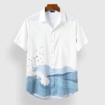 Blue Shade Men’s Half Sleeves Printed Shirt Exclusive