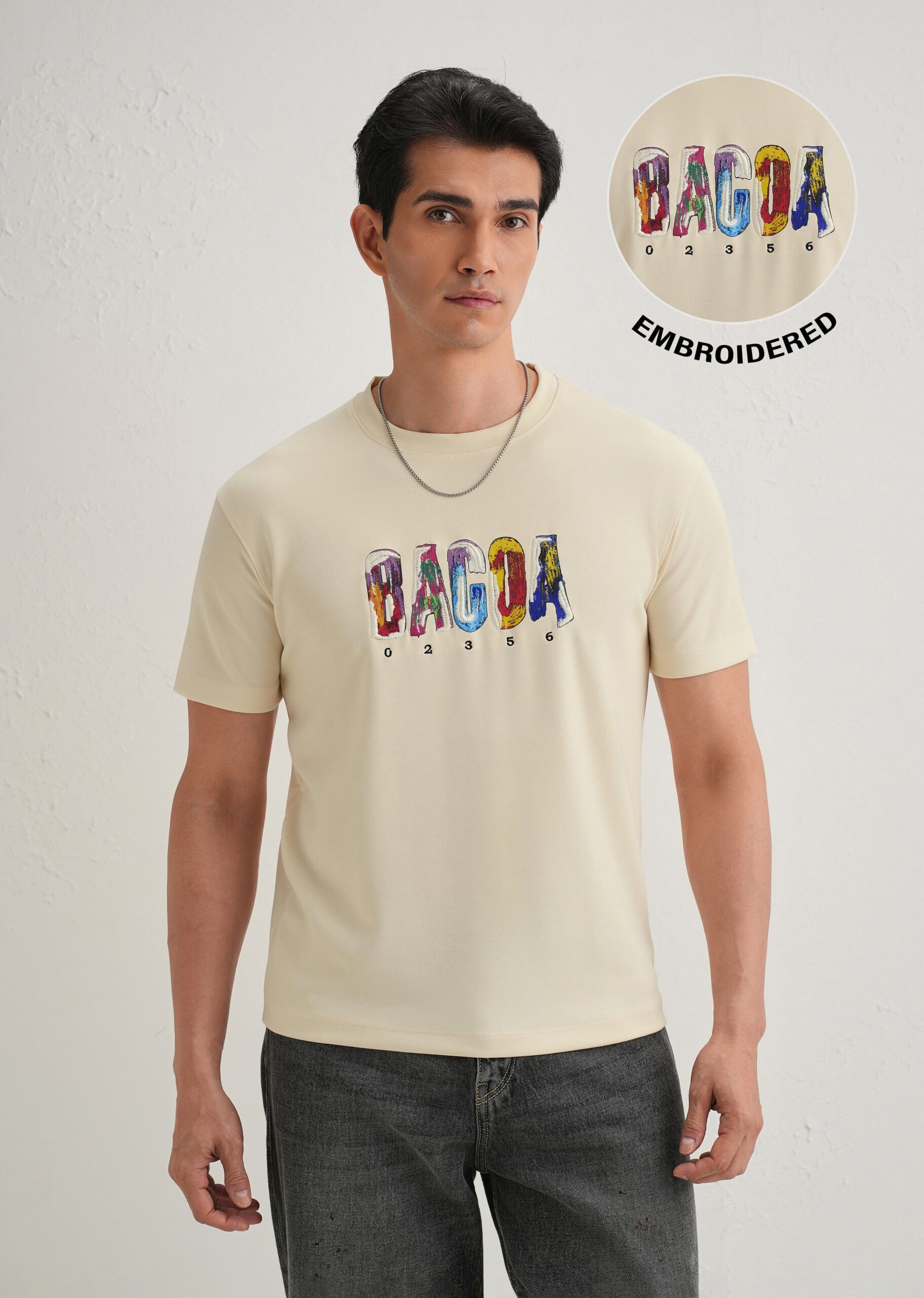 CreamEmbroideredGraphicPrintT-Shirt_4-scaled-1.jpg Cream Embroidered Graphic Print T Shirt - Image 1