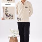 Folklore Siesta Cotton Linen Embroidered Relaxed Fit Shirt