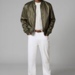 Urban White Smart Casual Slim Straight Denim Jeans