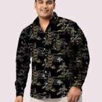 Japanese Temple Art Digital Men Plus Size Full Sleeve Shirt