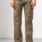 Light Cream Cotton Cargo Pants for Everyday Comfort