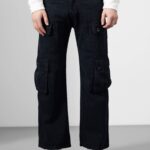 Classic Black Everyday Cargo Pants for Men