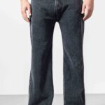 Steel Grey Loose-Fit Street Style Denim Jeans