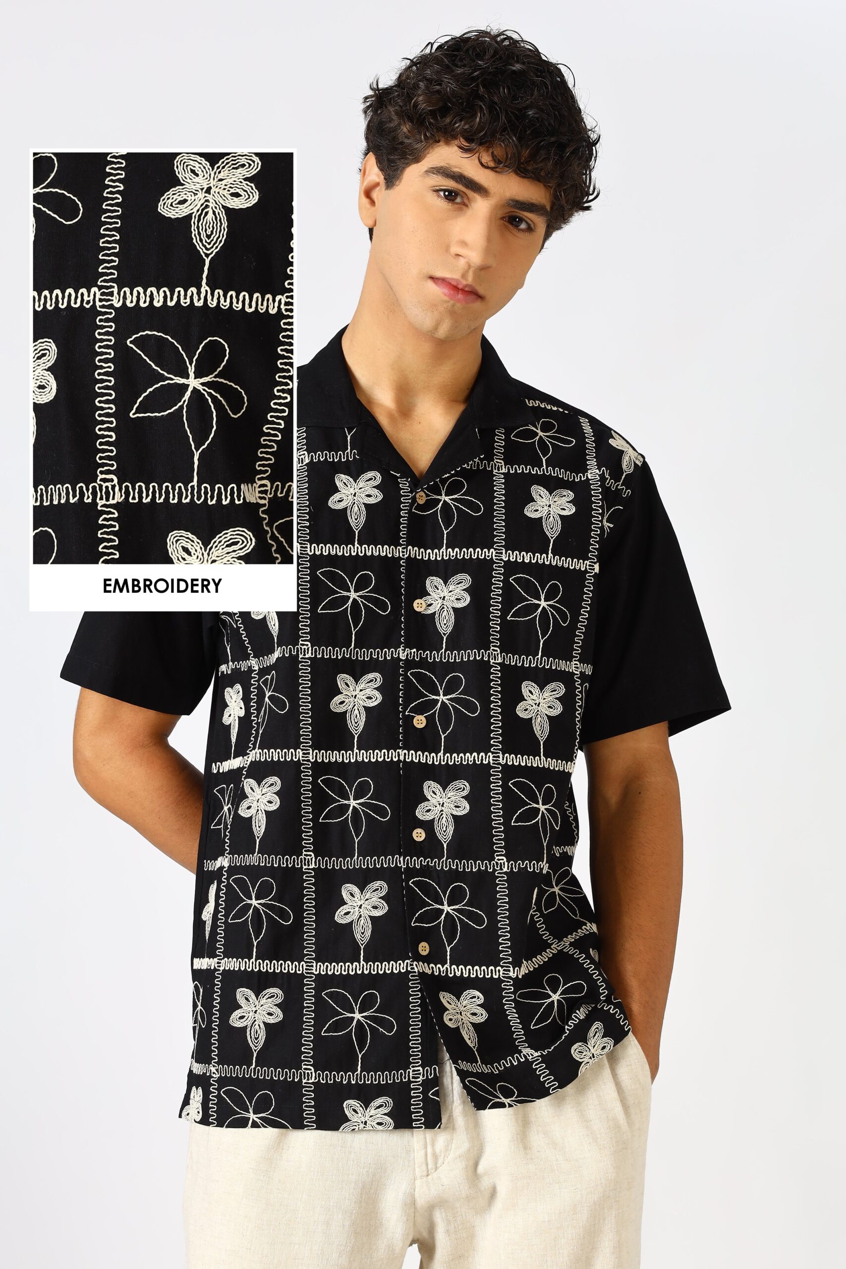 H-CSP0310-0-scaled-1.jpg Starlit Petal Cuban Collar Elegant Embroidered Shirt - Image 1