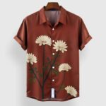 Maroon Lily Men’s Half Sleeves Printed Shirt Exclusive