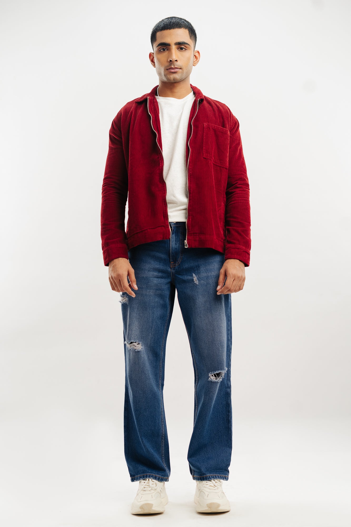 PAL08776-Edit.jpg Sapphire Blue Rich Wash Premium Straight-Fit Denim Jeans - Image 1