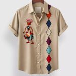 Pitch Block Dance Designer Men’s Half Sleeves Printed Shirt Exclusive