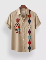 Pitch Block Dance Designer Men’s Half Sleeves Printed Shirt Exclusive