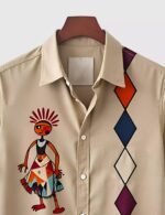 Pitch Block Dance Designer Men’s Half Sleeves Printed Shirt Exclusive - Image 2