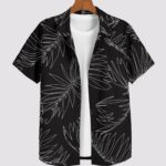 Black Leaf Men’s Half Sleeve Casual Printed Shirt