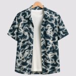 Blue Smoke Men’s Half Sleeve Casual Printed Shirt
