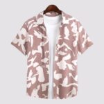 Peach Scratch Men’s Half Sleeve Casual Printed Shirt