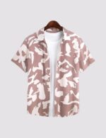 Peach Scratch Men’s Half Sleeve Casual Printed Shirt