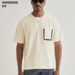 Soft Cream Cut And Sew Oversized T Shirt