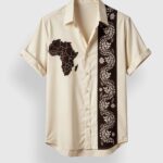Yellow White Patch Men’s Half Sleeves Printed Shirt Exclusive