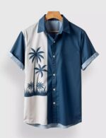 Blue Coconut Designer Men’s Half Sleeves Printed Shirt Exclusive