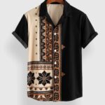 Green Patch Designer Men’s Half Sleeves Printed Shirt Exclusive