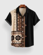 Green Patch Designer Men’s Half Sleeves Printed Shirt Exclusive