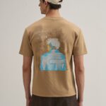 Tan Graphic Back Printed T Shirt