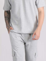 Round Neck Pure Cotton T Shirt & Cargo Jogger Co Ords Set - Image 2