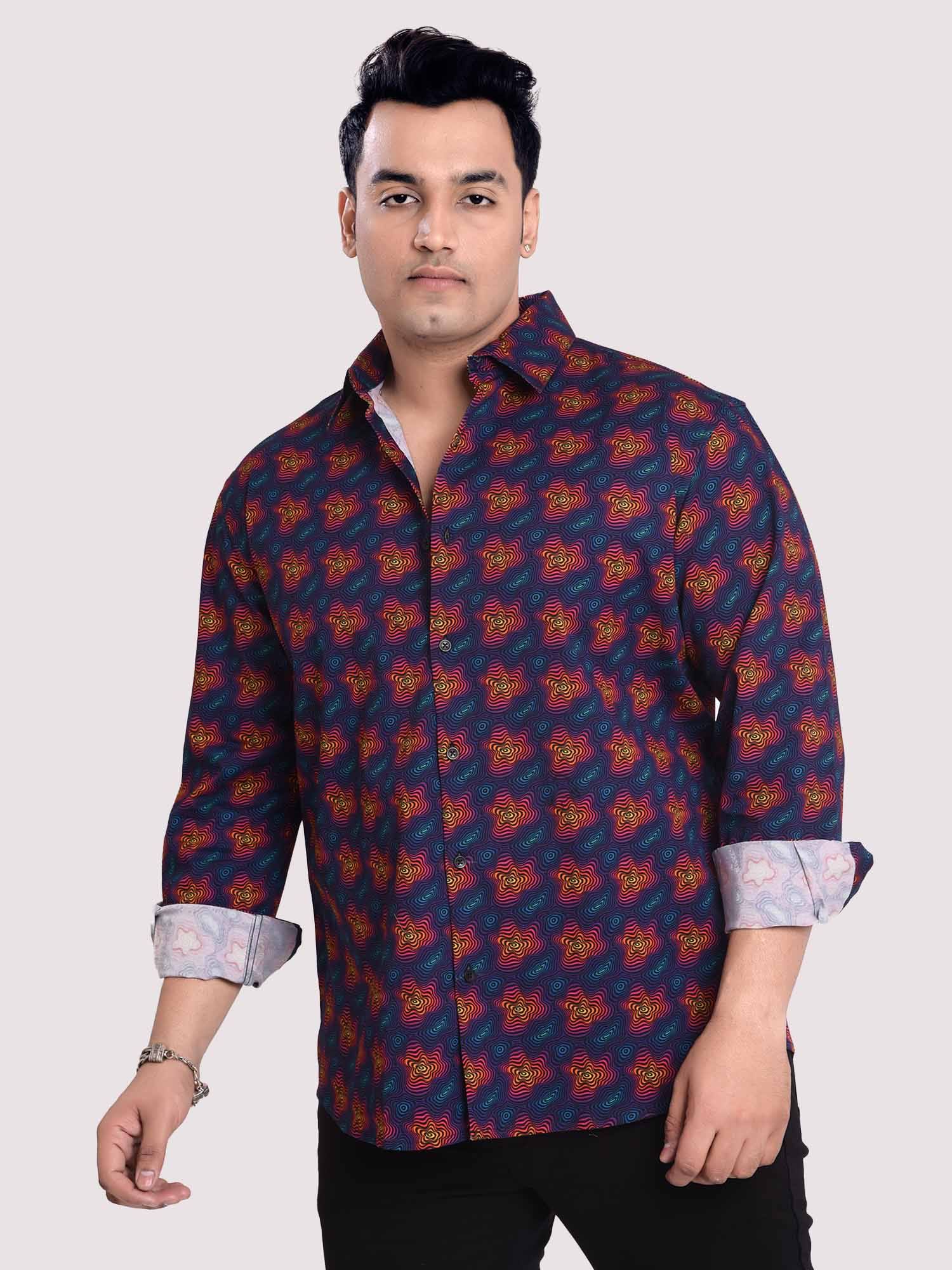 dazzle-digital-printed-shirt-men-s-plus-size-guniaa-fashions-1.jpg Dazzle Abstract Digital Print Men Plus Size Shirt - Image 1
